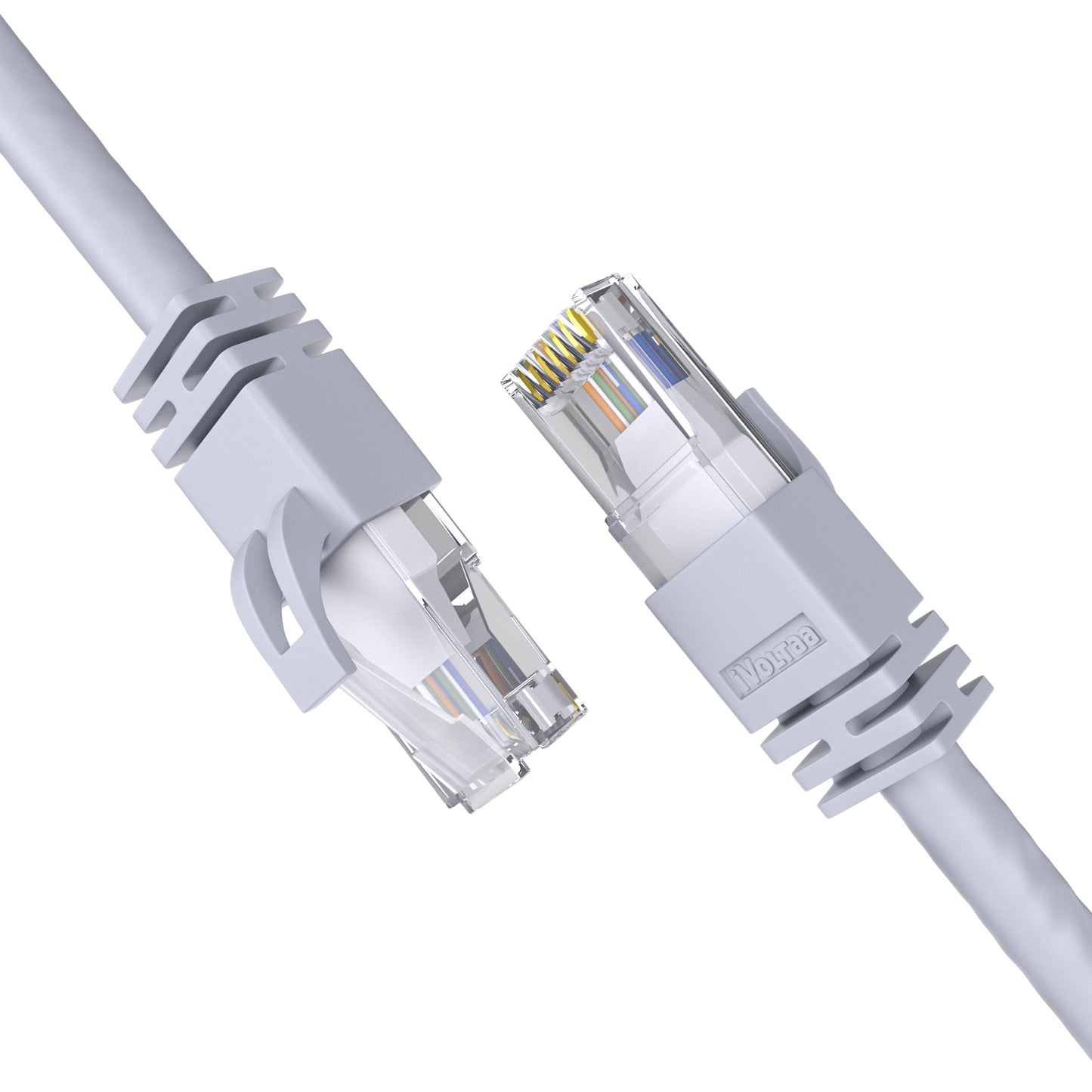 iVoltaa Cat 6 Ethernet LAN Cable | 100% Pure Copper | High Speed 24 AWG Multistrand UTP