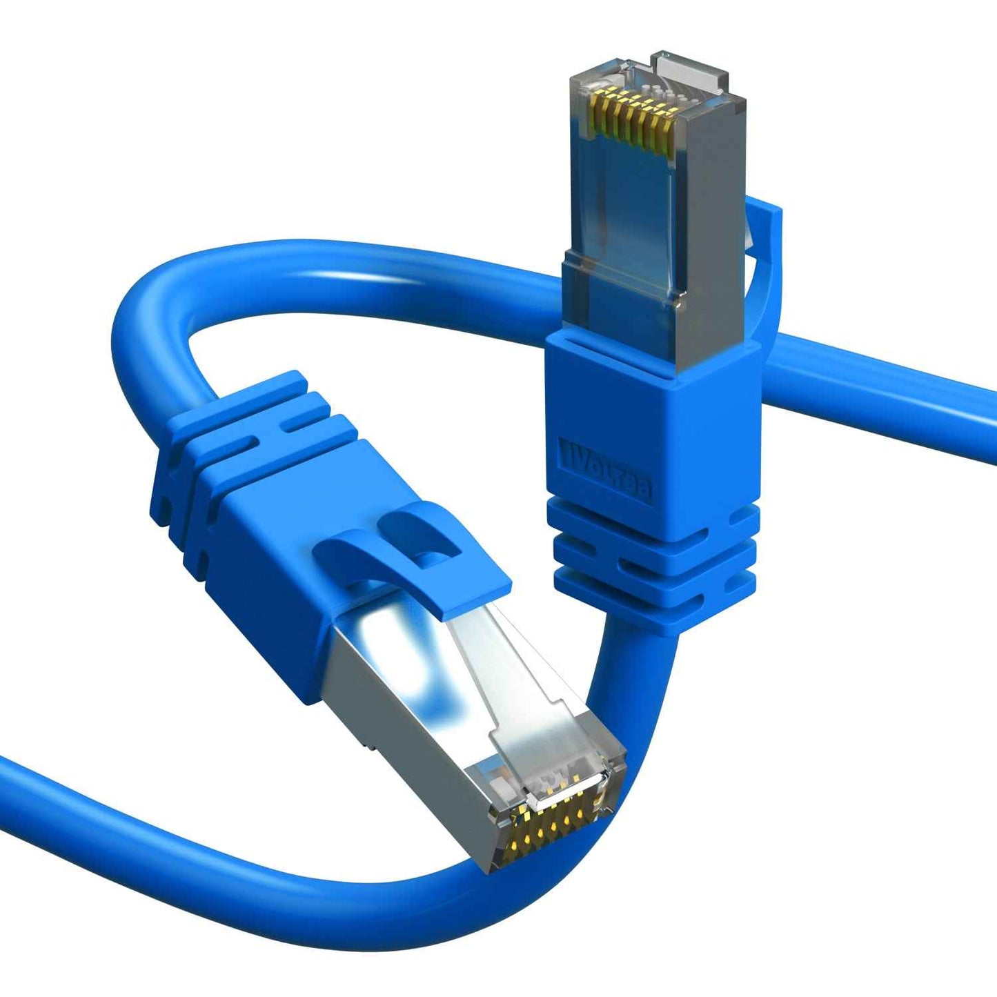 iVoltaa Bare Copper Ethernet CAT6A 10Gb/Sec High Speed SF/UTP LAN Cable