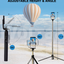 iVoltaa Super Long Extendable Selfie Stick Tripod with Detachable Wireless Remote, in-Built Tripod for Smartphones and Go-Pro