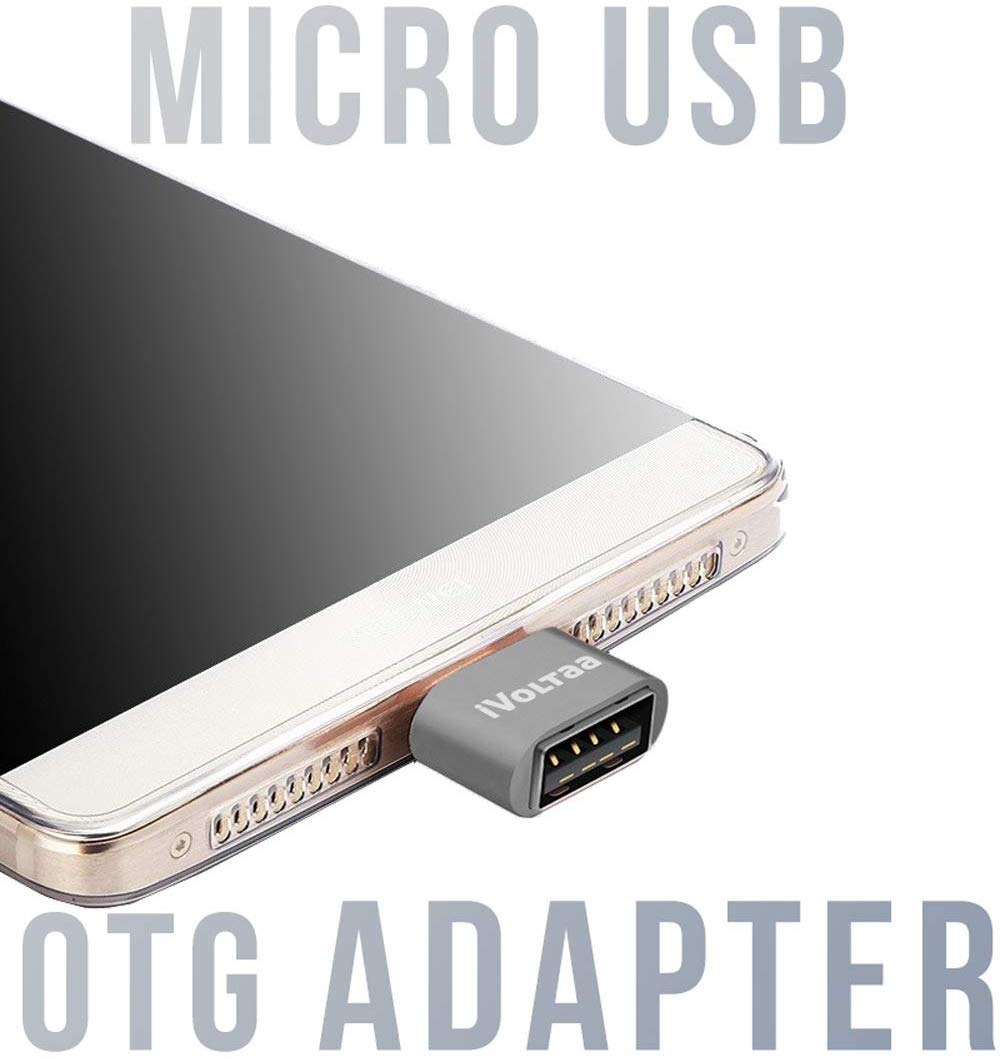iVoltaa Micro USB to USB A OTG Adapter