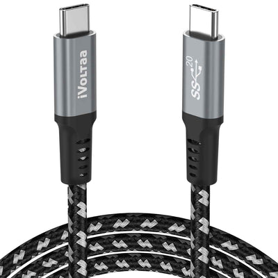 iVoltaa USB C 3.2 100W 20Gbps Cable for Fast Charging and 4K Video Output