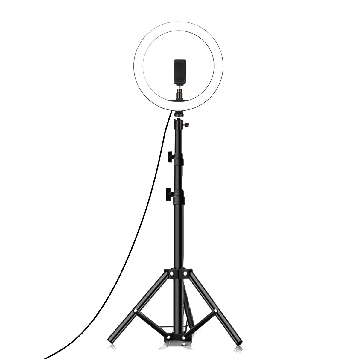 A perfect ring light with tripod to create rich videos for vlogging.