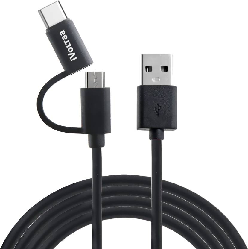 iVoltaa 2in1 Micro & Type-C Cable 1M (Black)