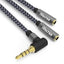 iVoltaa 3.5mm Braided Aux Audio Splitter Cable - (0.82 Feet - 0.25 M)