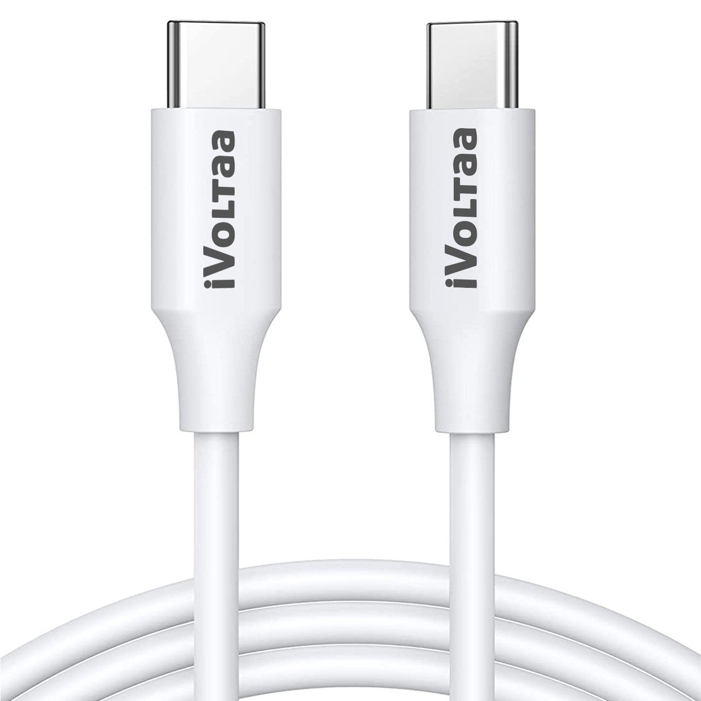 iVoltaa PD 100W USB Type C Fast Charging Cable (20V 5A) - White