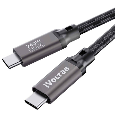 iVoltaa 240W USB C Cable | PD 3.1 | Braided | 48V - 5A