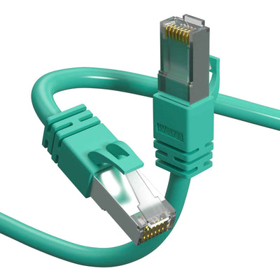 iVoltaa CAT6A Ethernet Cable - Bare Copper 10Gb/Sec High Speed SF/UTP LAN Cable