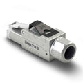 iVoltaa® CAT8 RJ45 Connector Tool-Free | Metal Shielded Ethernet Plug | 22-24 AWG | Field Termination | Reusable