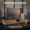 iVoltaa Cat8 Ethernet Cable — SFTP Double Shielded, Bare Copper, 40 Gbps, 2000 MHz