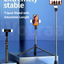 iVoltaa Super Long Extendable Selfie Stick Tripod with Detachable Wireless Remote and LED Flash Lights, in-Built Tripod for Smartphones and Go-Pro