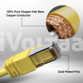 iVoltaa Cat8 Ethernet Cable — SFTP Double Shielded, Bare Copper, 40 Gbps, 2000 MHz