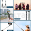 iVoltaa Super Long Extendable Selfie Stick Tripod with Detachable Wireless Remote, in-Built Tripod for Smartphones and Go-Pro