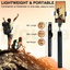 iVoltaa Super Long Extendable Selfie Stick Tripod with Detachable Wireless Remote and LED Flash Lights, in-Built Tripod for Smartphones and Go-Pro