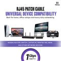 iVoltaa Cat6 Ethernet Cable Bundle — UTP, 100% Bare Copper, 1 Gbps, 250 MHz — with Free RJ45 Connectors