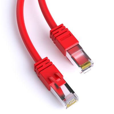 iVoltaa Cat7 Ethernet Cable — SF/FTP Double Shielded, Bare Copper, 10 Gbps, 600 MHz