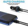 iVoltaa 48W Type-C Car Charger - Fast Dual Port PD & QC 3.0 Car Charger