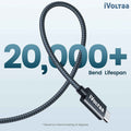 iVoltaa 40Gbps | 240W | USB C | USB 4 | 2nd Gen E- Marker | PD | 8K | USB-IF Certified
