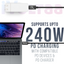 iVoltaa 40Gbps | 240W | USB C | USB 4 | 2nd Gen E- Marker | PD | 8K | USB-IF Certified