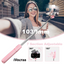 iVoltaa Selfie Stick Tripod with Detachable Wireless Remote, Extendable Selfie Stick with in-Built Tripod & LED Fill Light for Smartphones ( Black )