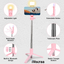 iVoltaa Selfie Stick Tripod with Detachable Wireless Remote, Extendable Selfie Stick with in-Built Tripod & LED Fill Light for Smartphones ( Black )