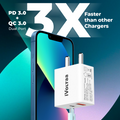 iVoltaa 20W USB-C PD & QC Power Delivery PD3.0 Dual port Fast Wall Charger