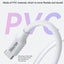 iVoltaa PD 100W USB Type C Fast Charging Cable (20V 5A - 2M / 6.6 Ft Long) - White
