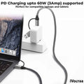iVoltaa 4 in 1 PD Lightning 60W Type C/USB A to Type C/Lightning Cable Fast Data Transfer
