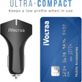 iVoltaa QC 3.0 Dual Port 36 W Turbo Car Charger with Type C Cable (Black)