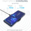 iVoltaa Airbase1 10W Wireless Charging Pad with Type-C Cable for Qi Enabled Wireless Charging Devices (Leather Top-Black)