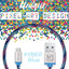 iVoltaa Pixie Micro USB to USB 2.4 Braided Cable - 3.3 Feet (1 Meter) - Kyber Blue