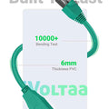iVoltaa Ethernet Extension Cable CAT6A Male to Female Cable Dual Shielded (SF/UTP) Professional Series - 10Gigabit/Sec LAN Network/High Speed Internet Cable