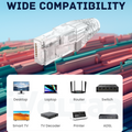 iVoltaa CAT 6 RJ45 Connectors with Strain Relief Boots