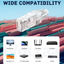 iVoltaa CAT 6 RJ45 Connectors with Strain Relief Boots