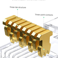 iVoltaa CAT 6 RJ45 Connectors with Strain Relief Boots for Secure Connections