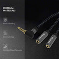 iVoltaa 3.5mm Braided Aux Audio Splitter Cable - (0.82 Feet - 0.25 M)