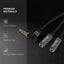 iVoltaa 3.5mm Braided Aux Audio Splitter Cable - (0.82 Feet - 0.25 M)